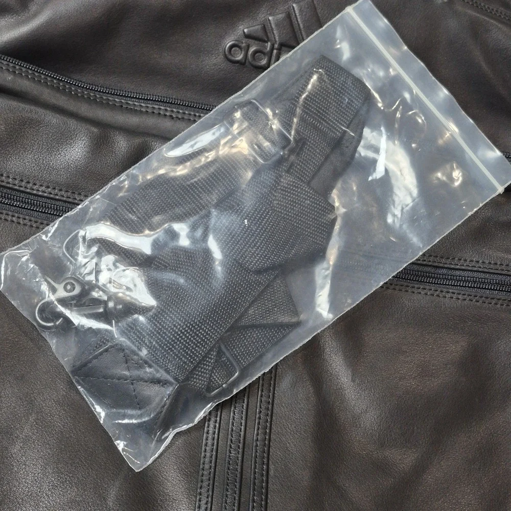 Adidas Leather Garment Bag Black Travel Suit Carrier Hanging Business‎ Luggage